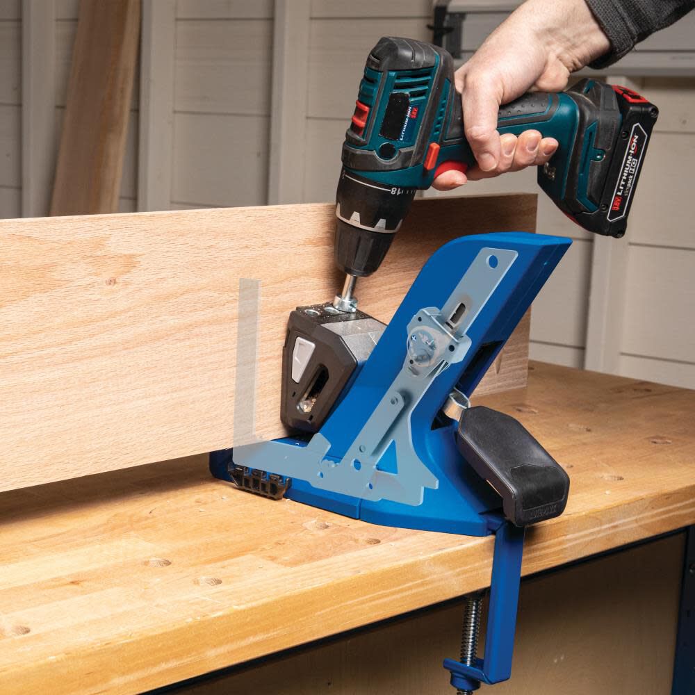 Pocket Hole Jig 720 - Multi-Featured Jig for 1/2-in to 1-1/2-in Thick Materials, Dual-Action Clamping, GripMaxx Anti-Slip KPHJ720