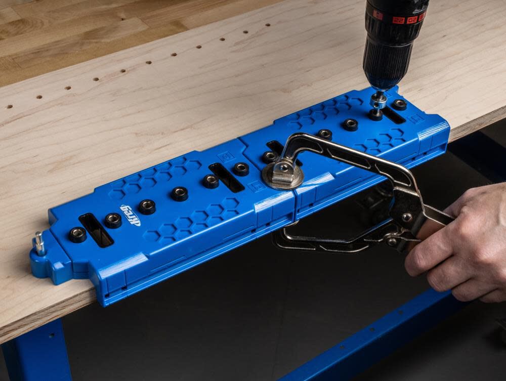 Shelf Pin Jig 5mm - Create Perfectly Spaced Holes at 1-1/4 Inch (32mm) Increments KMA3232