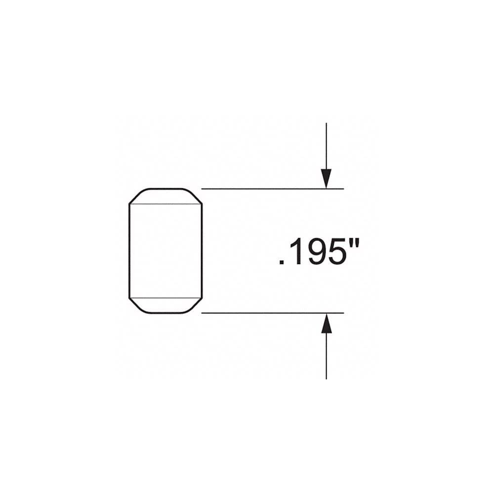 0.195in Dia Metal Lock #2 Bottom Pin 100pk 83101-001