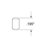 0.195in Dia Metal Lock #2 Bottom Pin 100pk 83101-001