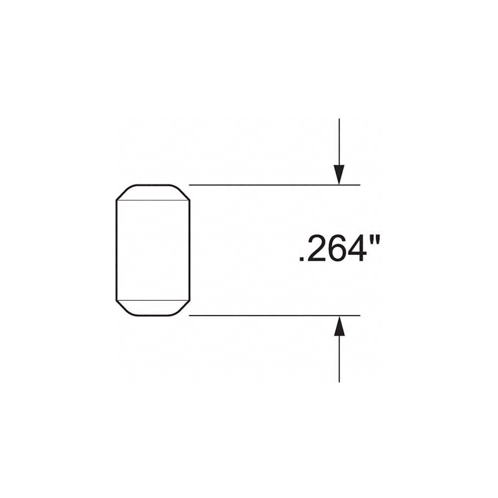 0.264in Dia Metal Lock #5 Bottom Pin 100pk 83106-001