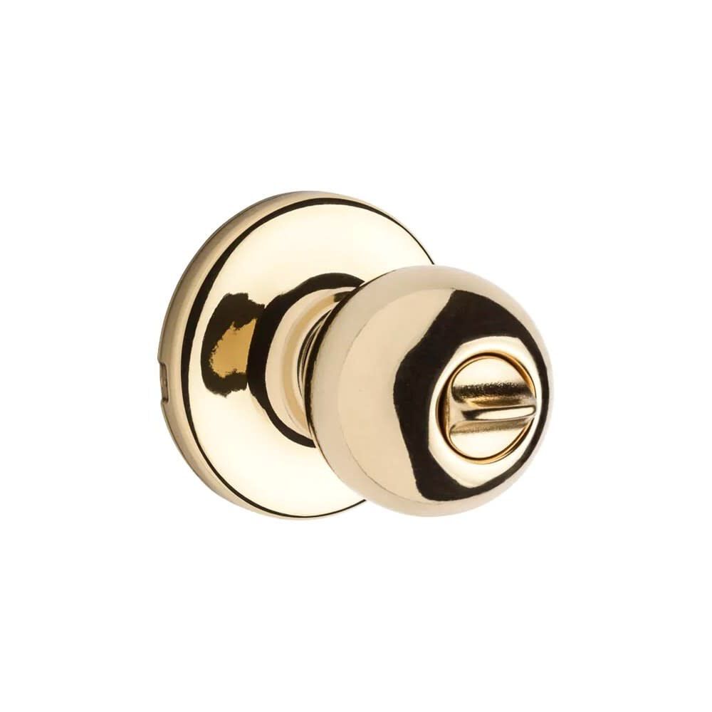 Polished Brass Bed/Bath Polo Privacy Door Knob Set 93001-873