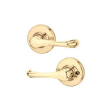 Polished Brass Hall/Closet Dorian Passage Door Lever Set 92001-523