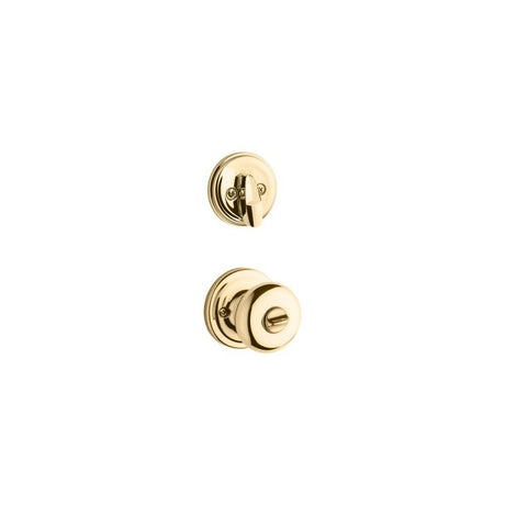 Polished Brass Juno Door Knob & Single Cylinder Deadbolt Set 99910-032