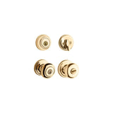 Polished Brass Juno Door Knob & Single Cylinder Deadbolt Set 99910-032