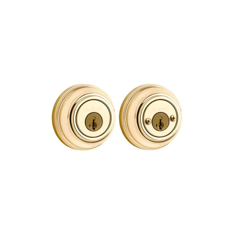 Polished Brass Keyed Entry Double Cylinder Door Deadbolt 99850-071