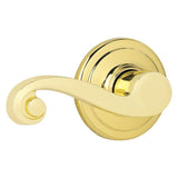 Polished Brass Lido Surface Mount Left Half Dummy Door Lever 97880-682