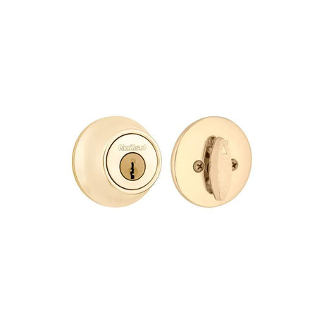 Polished Brass Mobile Home Single Cylinder Deadbolt with Tumbler 96600-668