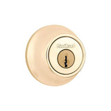 Polished Brass Mobile Home Single Cylinder Deadbolt with Tumbler 96600-668