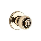 Polished Brass Security Keyed Entry Exterior Polo Lockset Knob 94002-831