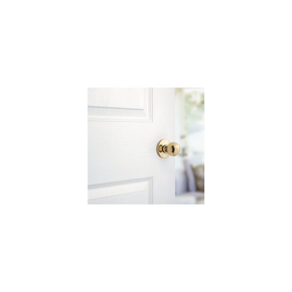 Polo Door Knob Polished Brass Hall & Closet Passage Round 92001-554