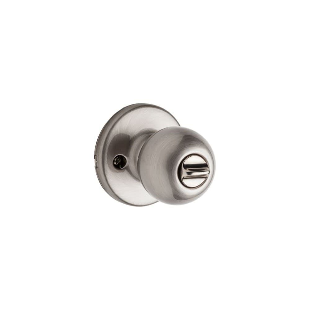 Polo Door Knob Satin Chrome Exterior Keyed Entry Round 94002-872