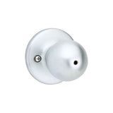 Satin Chrome Bed/Bath Polo Privacy Door Knob Set 93001-874