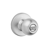 Satin Chrome Bed/Bath Polo Privacy Door Knob Set 93001-874