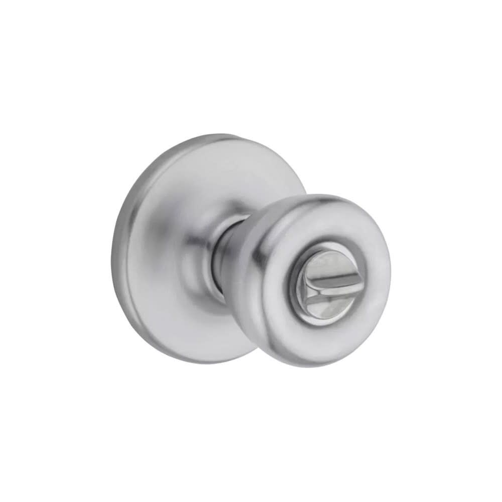 Satin Chrome Bed/Bath Tylo Mobile Home Privacy Door Knob Set 93001-877