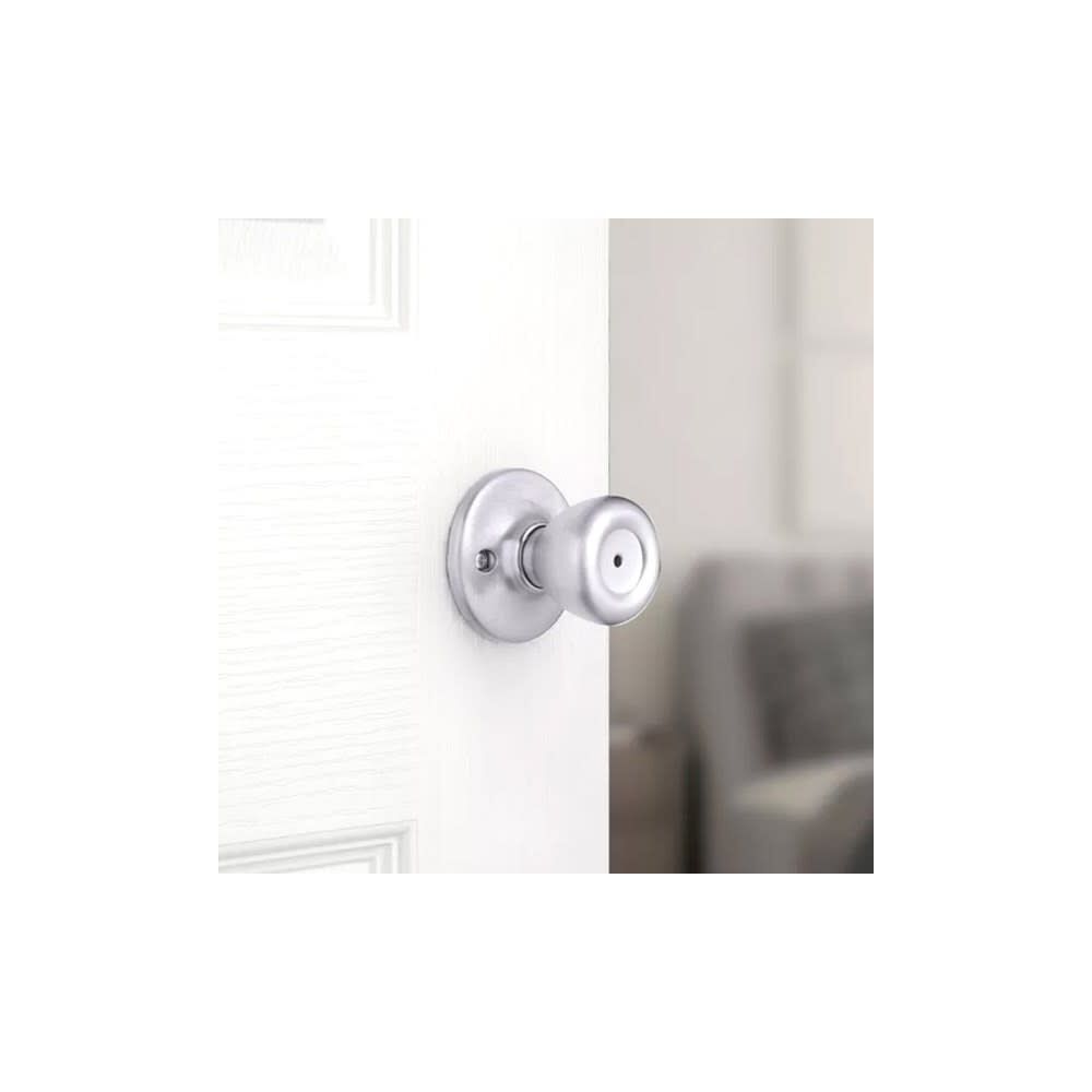 Satin Chrome Bed/Bath Tylo Mobile Home Privacy Door Knob Set 93001-877