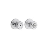 Satin Chrome Bed/Bath Tylo Mobile Home Privacy Door Knob Set 93001-877