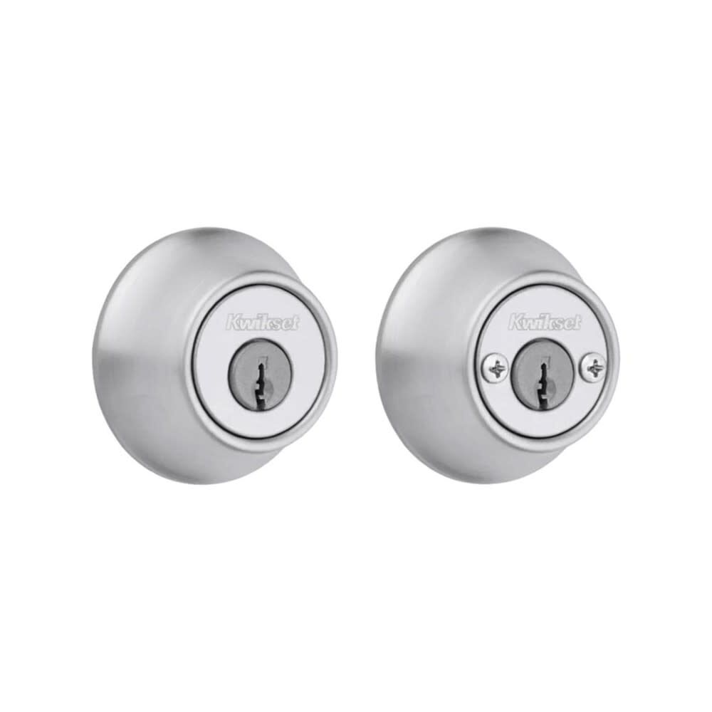 Satin Chrome Double Cylinder Door Deadbolt 96650-495