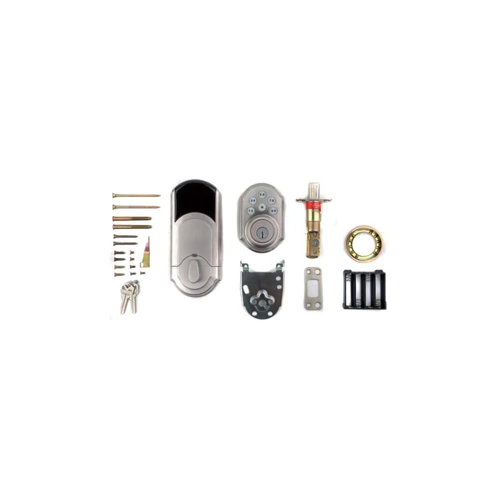 Satin Nickel Keyless Entry Electronic Single Cylinder Deadbolt 99090-018