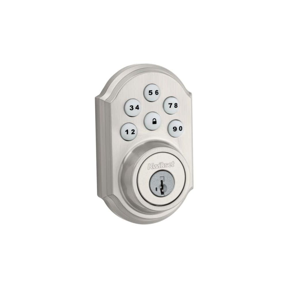 Satin Nickel Keyless Entry Electronic Single Cylinder Deadbolt 99090-018