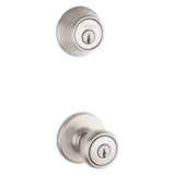 Satin Nickel Tylo Door Knob & Single Cylinder Deadbolt Set 96900-376