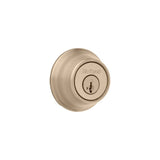 SmartKey Door Deadbolt Antique Brass Single Cylinder 96600-574