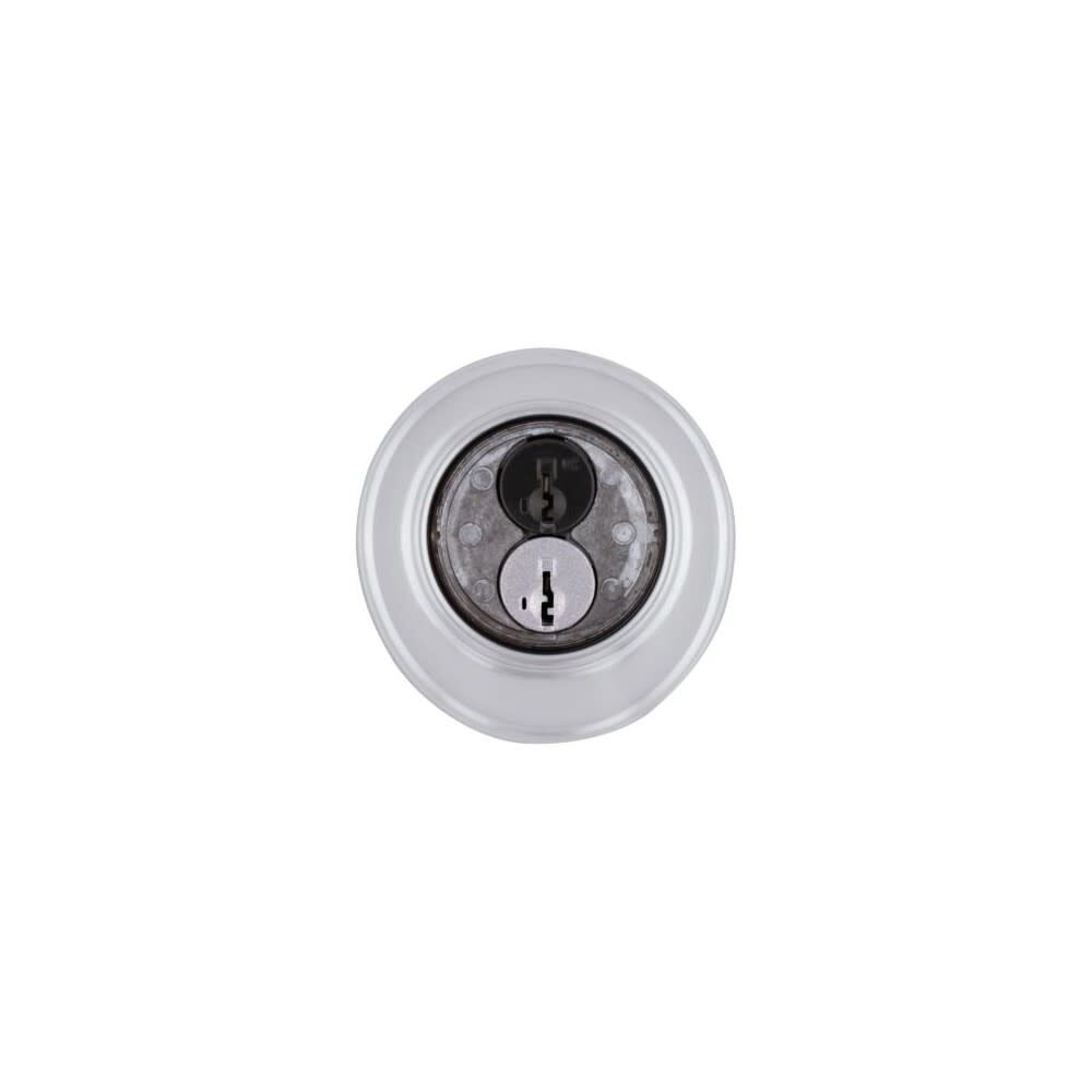 SmartKey Door Deadbolt Satin Chrome Double Cylinder Round 98160-003