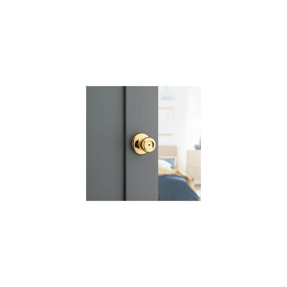 Tylo Door Knob Polished Brass Bed & Bath Privacy Round 93001-923