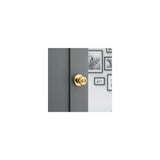 Tylo Door Knob Polished Brass Bed & Bath Privacy Round 93001-923