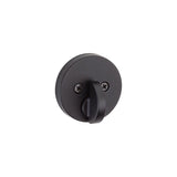 Uptown Deadbolt SmartKey Matte Black Keyed One Side Round 92580-020