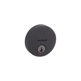 Uptown Deadbolt SmartKey Matte Black Keyed One Side Round 92580-020