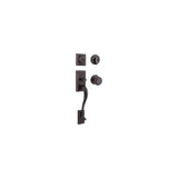 Venetian Bronze Keyed One Side Hawthorne Handleset with Juno Knob 98001-104