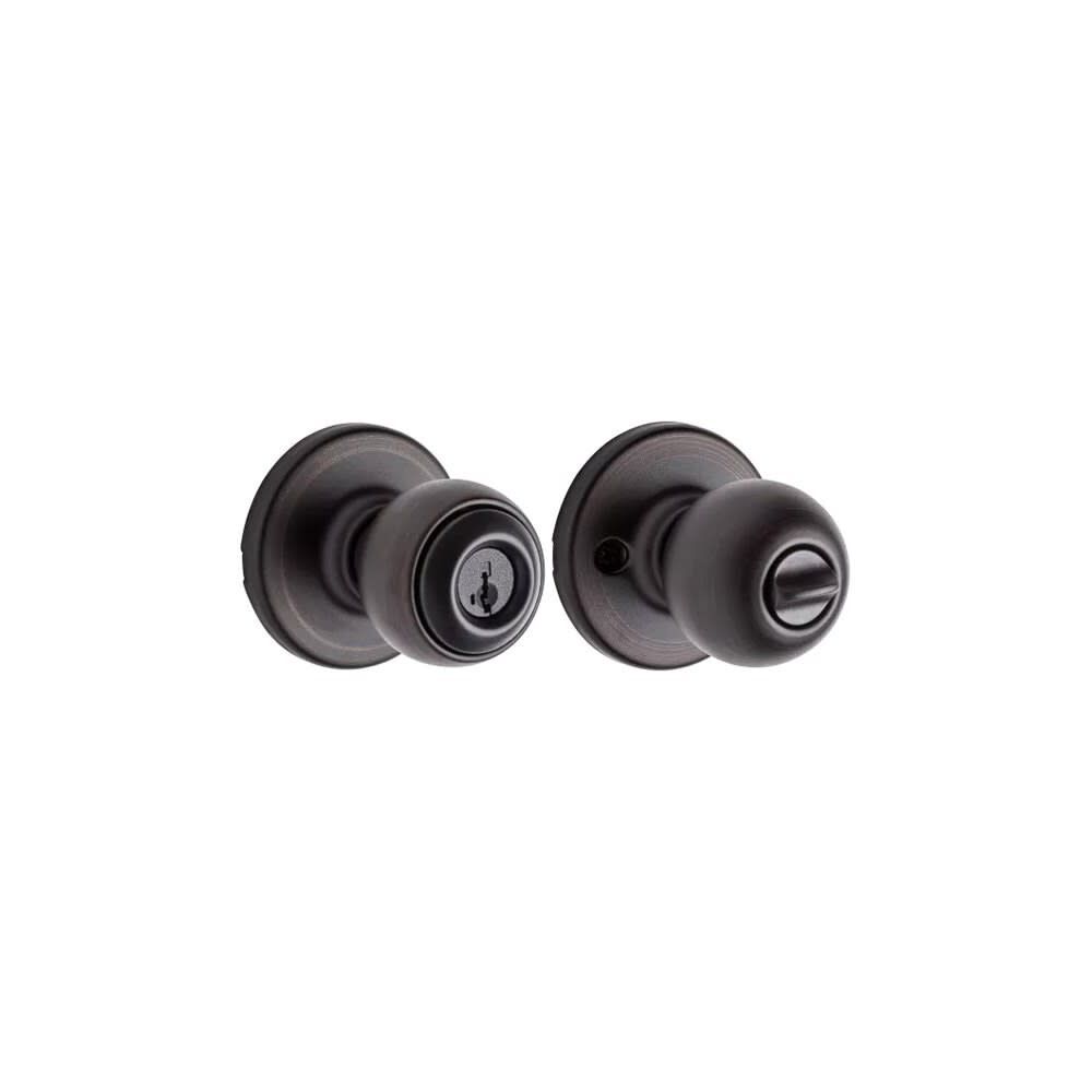 Venetian Bronze Security Keyed Entry Exterior Polo Lockset Knob 94002-822