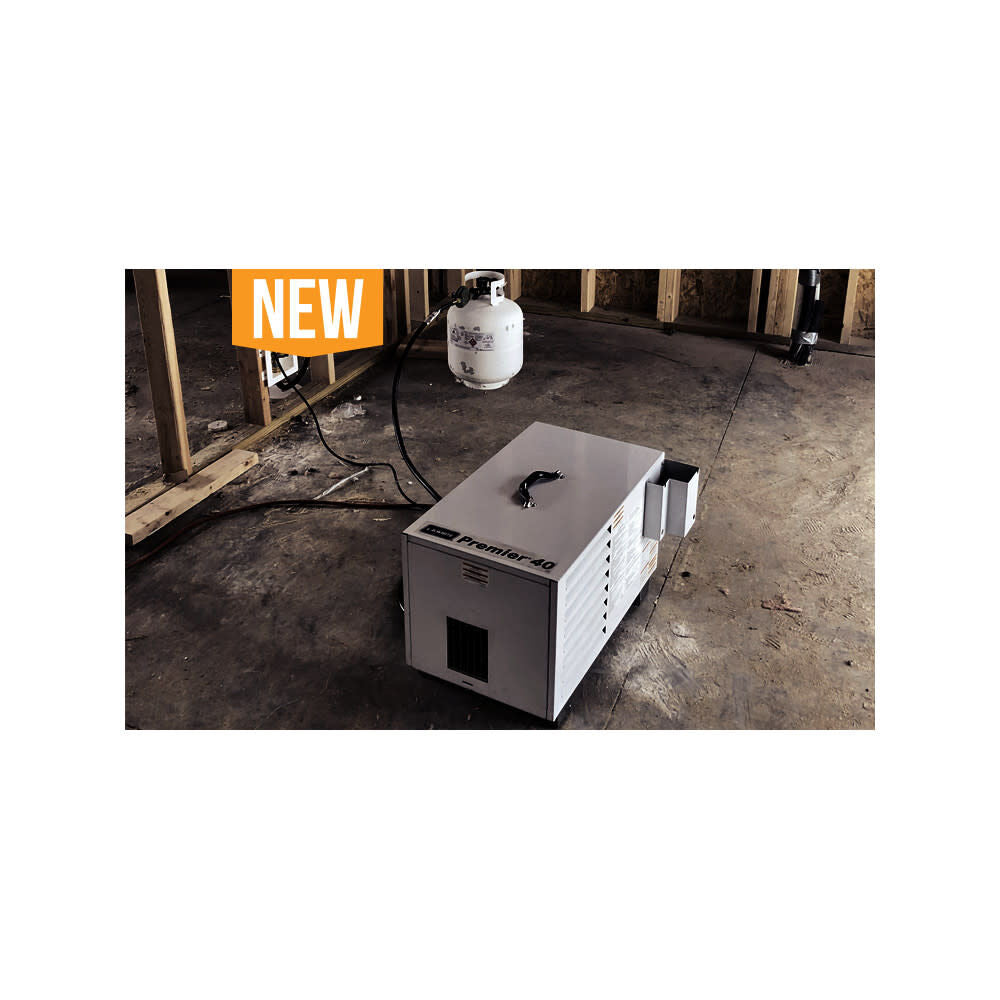 White Premier 40 EnClosed Abrasive Grain Coat Flame Portable Heater LP PREMIER 40