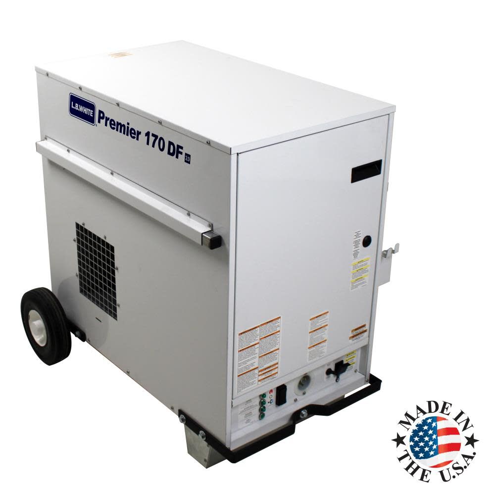 Premier Enclosed flame Ductable Dual Fuel - LP/NG 170k BTU heater PREMIER 170 DF