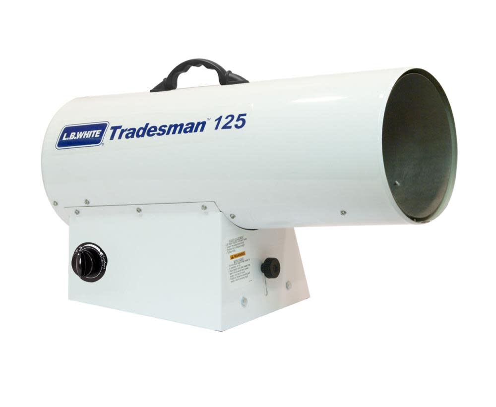 Tradesman Forced Air Open Flame LP 125K BTU heater TRADESMAN 125