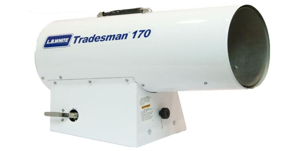 Tradesman Forced Air Open Flame LP 170K BTU heater TRADESMAN 170