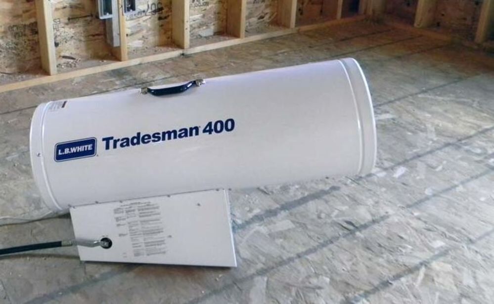 Tradesman Forced Air Open Flame LP 400K BTU heater TRADESMAN 400