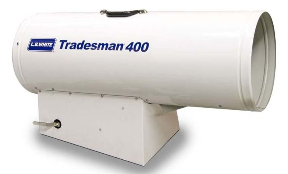 Tradesman Forced Air Open Flame LP 400K BTU heater TRADESMAN 400