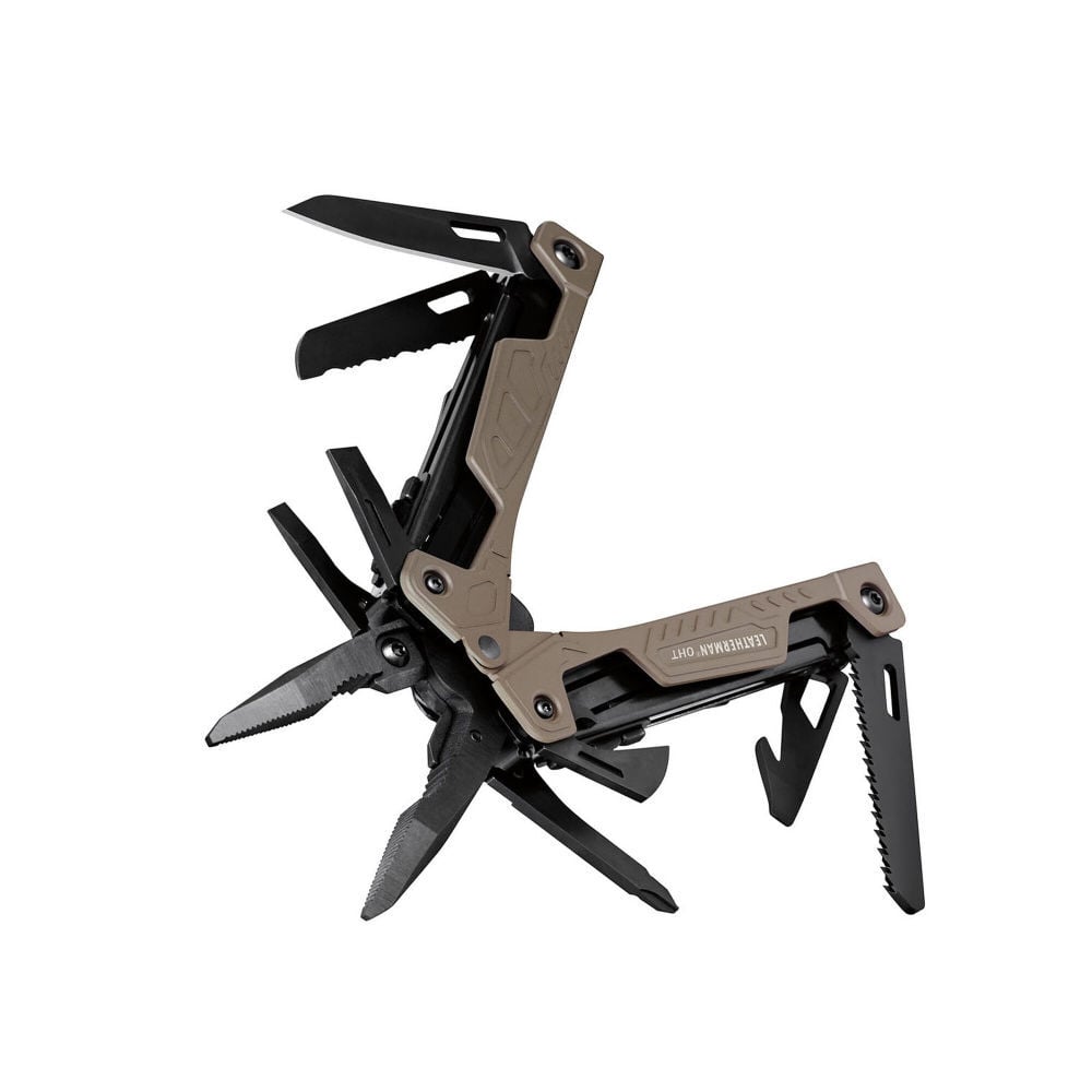 OHT 16-in-1 Stainless Steel Multi-Tool with Hard Leather 831632