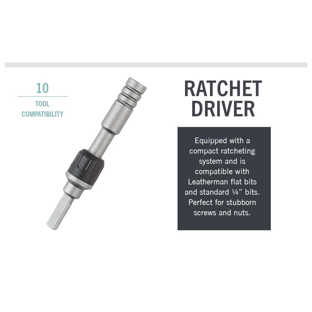 Ratchet Driver for Flat & Standard 1/4 Inch Bits 931030