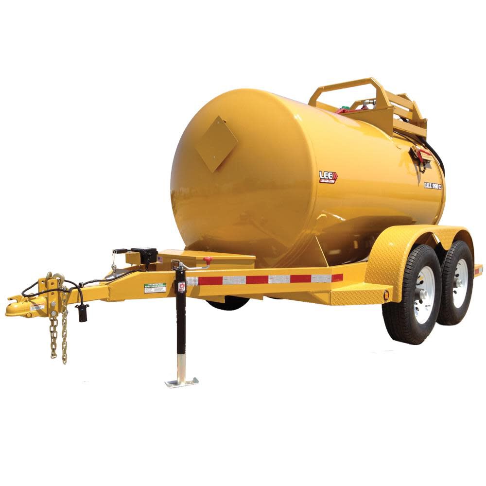 1000 Gallon D.O.T. Diesel Fuel Tank with Trailer - Yellow DOT990