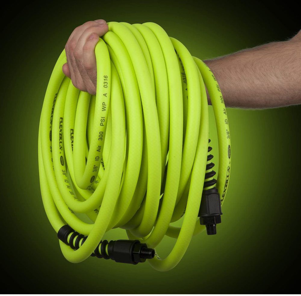 1/4 In. x 50 Ft. Air Hose with 1/4 In. MNPT Fittings HFZP1450YW2