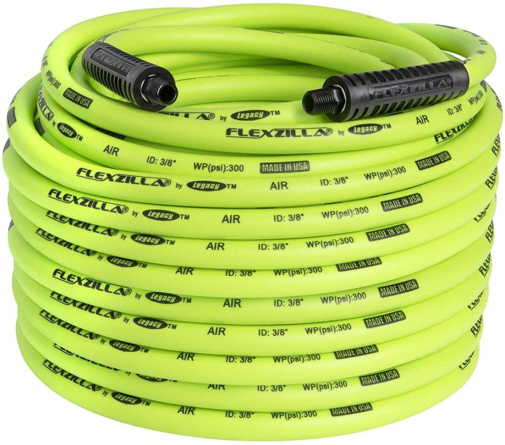 3/8 In. x 100 Ft. Air Hose with 1/4 In. MNPT Fittings HFZ38100YW2