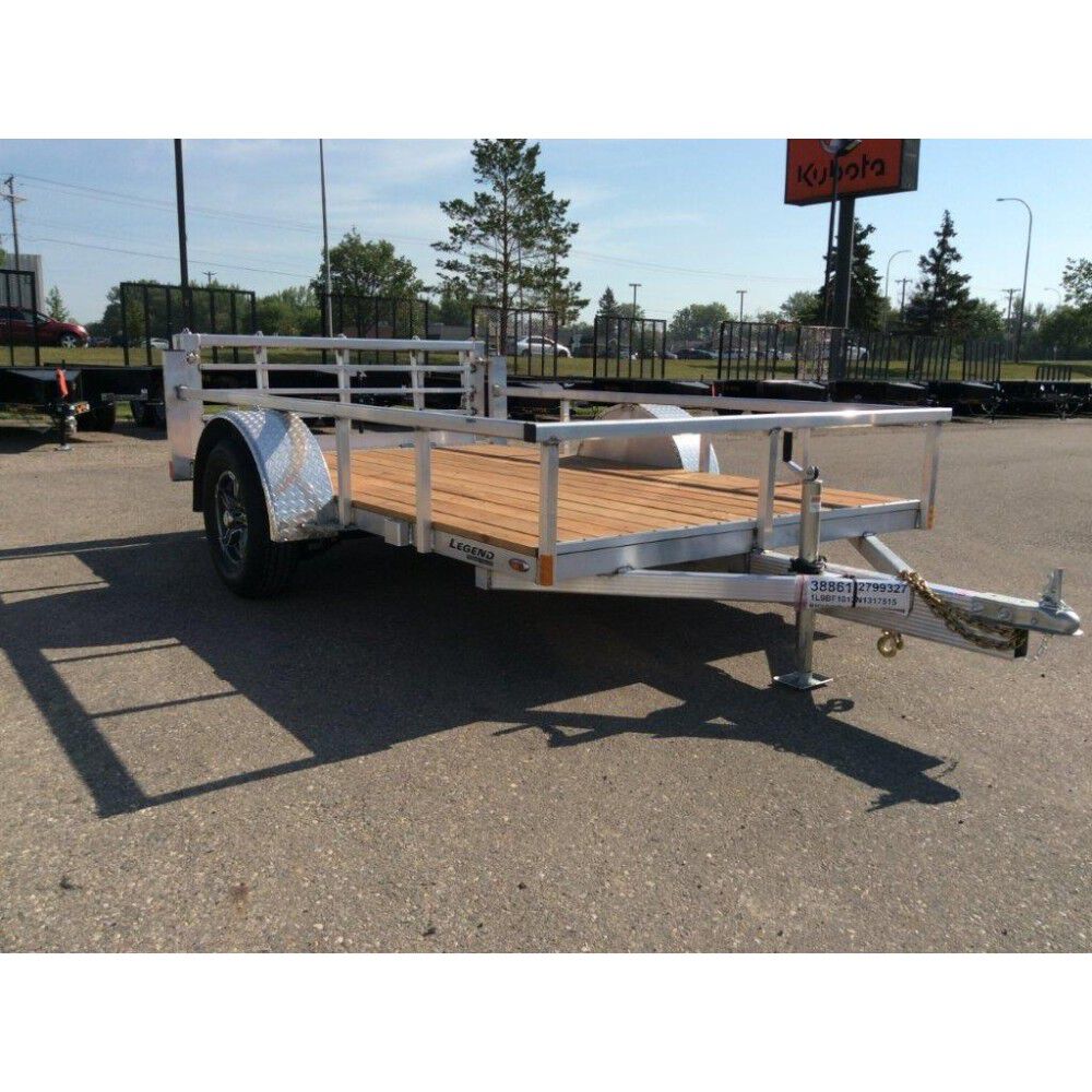 10ft Legend Open Deluxe Single Axle Aluminum Utility Trailer 6X10ODSA30AB