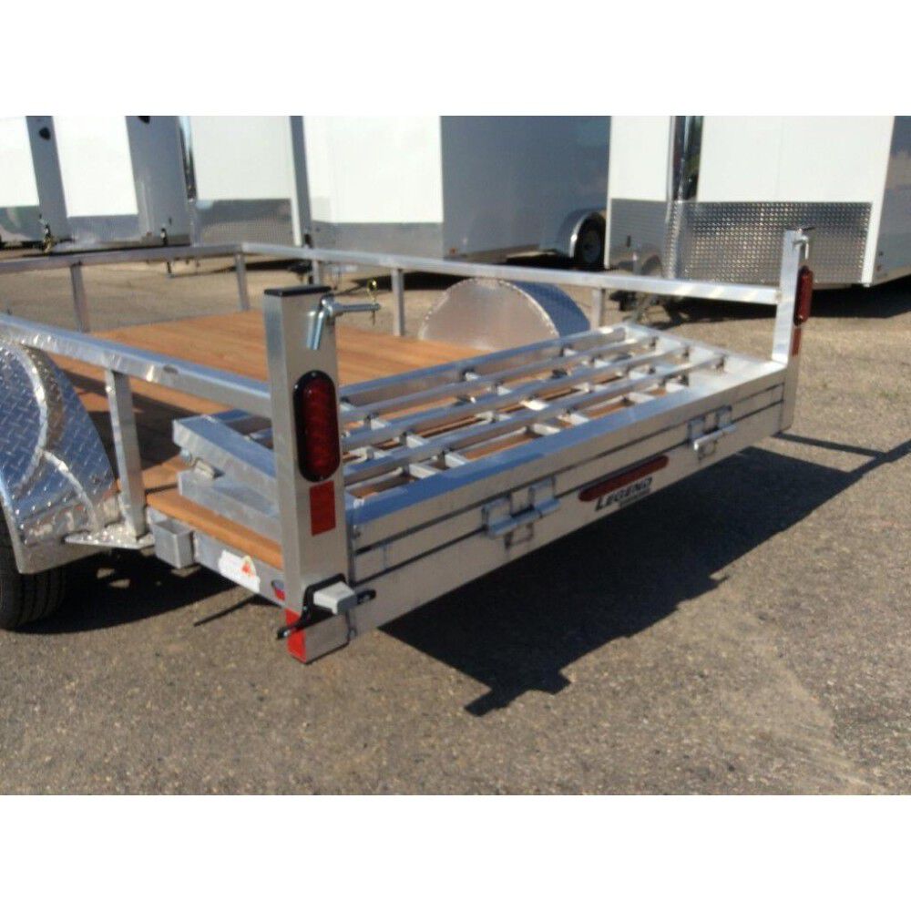 Premium Trailers 10ft Legend Open Deluxe Single Axle Aluminum Utility Trailer 6X10ODSA30AB