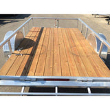 10ft Legend Open Deluxe Single Axle Aluminum Utility Trailer 6X10ODSA30AB