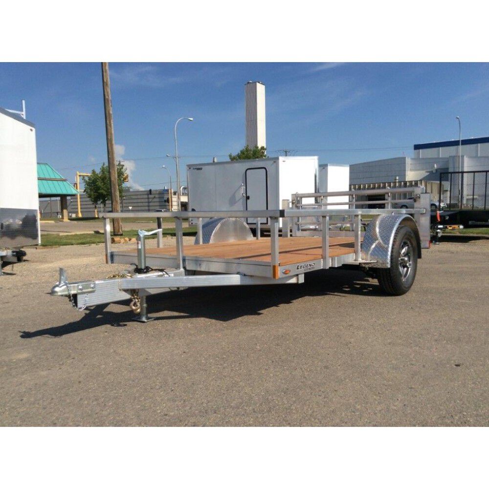 10ft Legend Open Deluxe Single Axle Aluminum Utility Trailer 6X10ODSA30AB