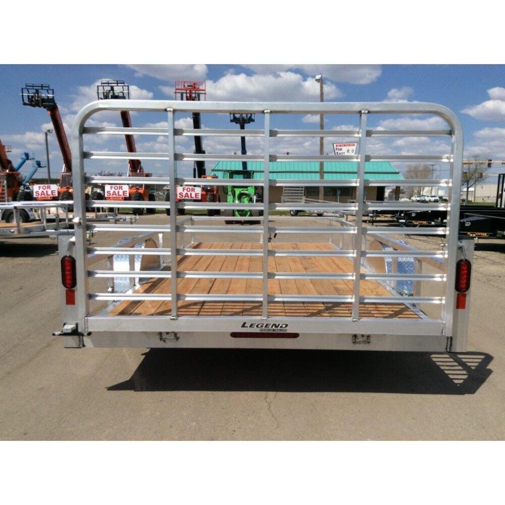 Premium Trailers 14ft Open Deluxe Single Axle Aluminum Utility Trailer 7X14ODSA35