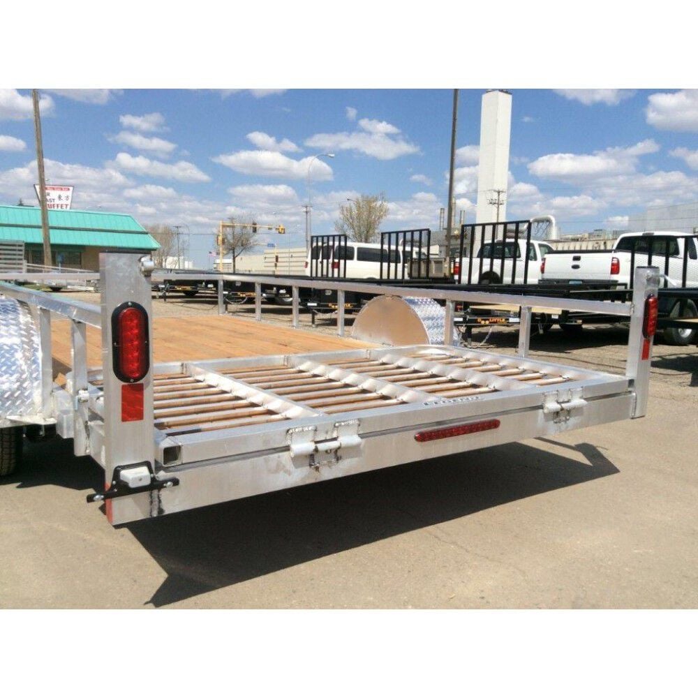 14ft Open Deluxe Single Axle Aluminum Utility Trailer 7X14ODSA35